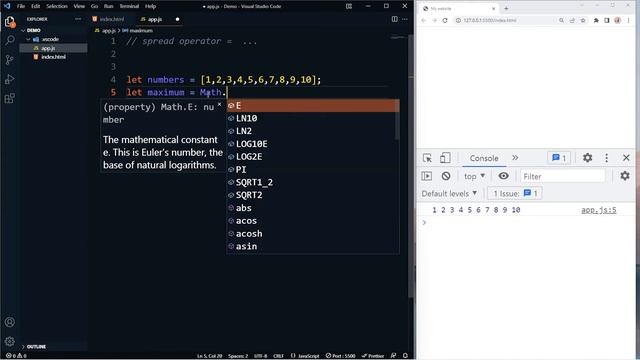 เรียน Javascript spread operator #35 смотреть онлайн
