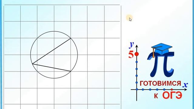 Градусная мера угла, изображенного на клетчатой бумаге смотреть онлайн