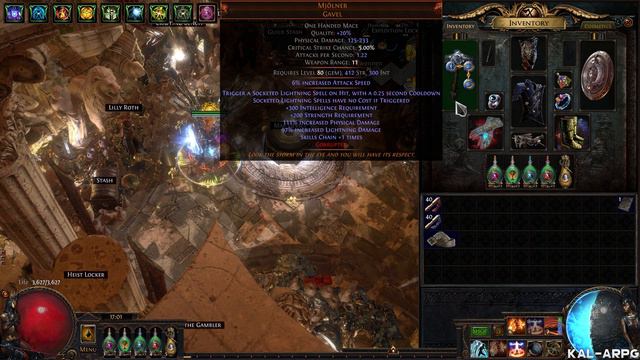 POE 3.17: MJOLNER COC Inquisitor -Was It Worth IT?(800+EX Invested)