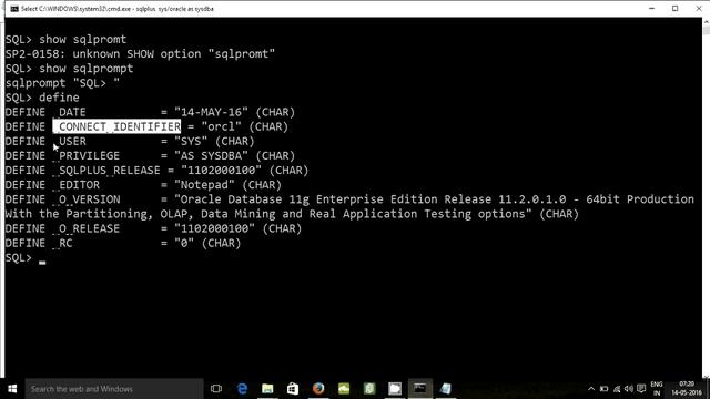 HOW TO CHANGE THE SQLPROMPT IN ORACLE смотреть онлайн