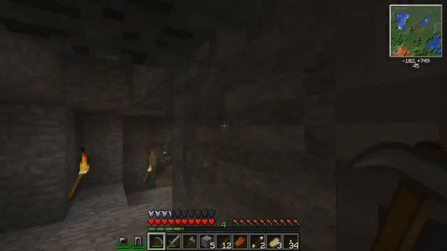 Minecraft-Эпоха Industrial #2 Первая руда и сокровищница смотреть онлайн
