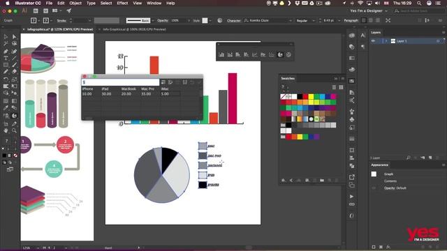 Creating Graphs in Adobe Illustrator CC смотреть онлайн