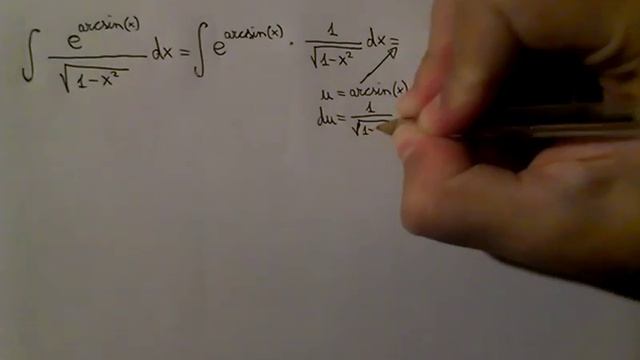 Integral of e^arcsin(x)/sqrt(1-x^2) (substitution) смотреть онлайн