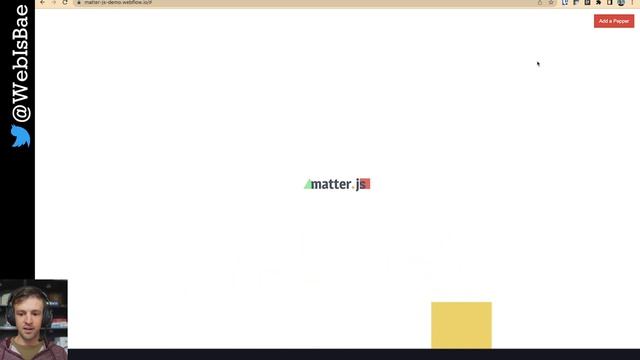 Getting Started with matter.js (in Webflow) смотреть онлайн