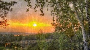 За тихой рекою, в березовой роще.