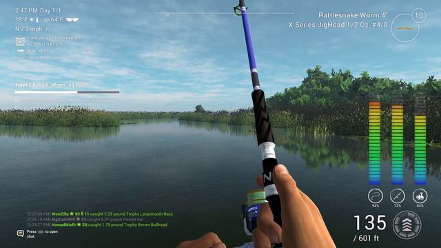 Trophy Bass ll Worm Jig (Everglades) Fishing Planet смотреть онлайн
