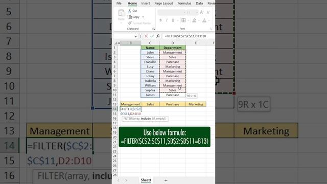 Filter Function in Excel | Excel Tips смотреть онлайн