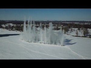 "В посёлке Мальцева Курья на реке начали взрывать лёд" (Будни, 20.03.19г., Бийское телевидение)