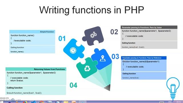 19 Writing functions in PHP смотреть онлайн