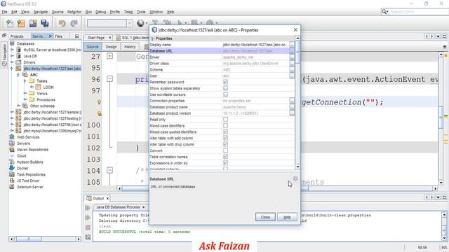 Login Form with embedded Database (JAVA DB) using Netbeans | Swing Login Form using Java Db | Hindi смотреть онлайн
