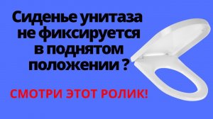 Почему сиденье унитаза не фиксируется в поднятом положении? ОТВЕТ СМОТРИ ЗДЕСЬ!