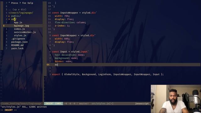ReactJS - Stunning Responsive Partly Blurred Background Login Page (Step by Step)!!! смотреть онлайн