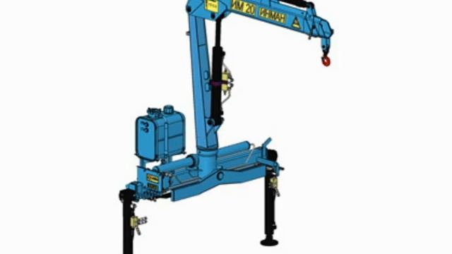 Кран-манипулятор Инман-20 ГАЗель / crane manipulator смотреть онлайн