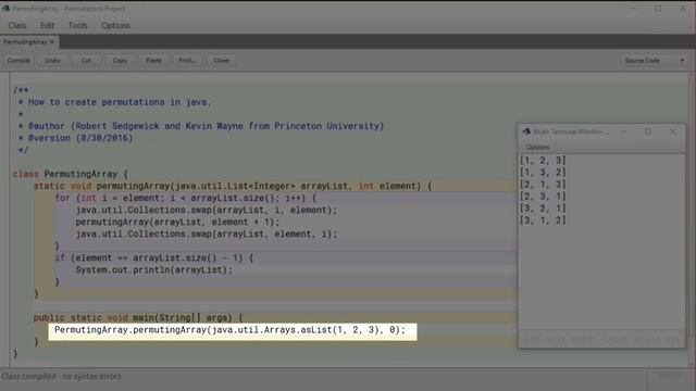CSAB: Permutations in Java смотреть онлайн