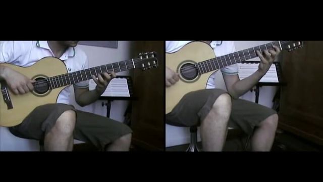 Le Muolin - Yann Tiersen - acoustic guitar duet смотреть онлайн