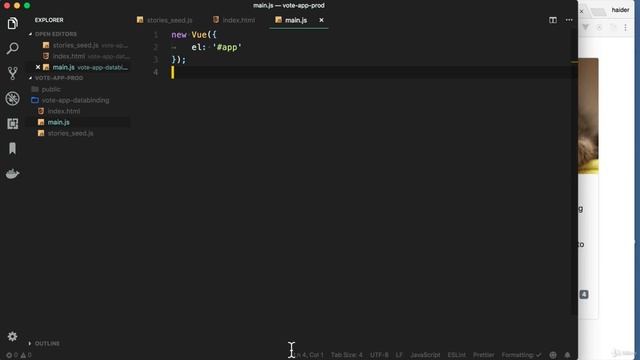 DataBinding in VueJs || Building Applications with VueJs, Vuex, VueRouter, and Nuxt #01 смотреть онлайн