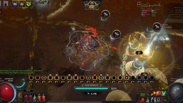 PoE 3.16 chaos Chains of Command Occultist - blighted T16 farm смотреть онлайн