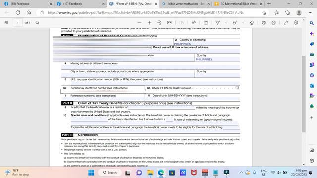 PAANO MAG FILL UP NG FORM W-8BEN | FACEBOOK PAYOUT 2023 смотреть онлайн