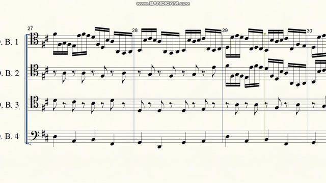 J. Pachelbel - Canon in D-dur, arr. for Double Bass Quartet смотреть онлайн