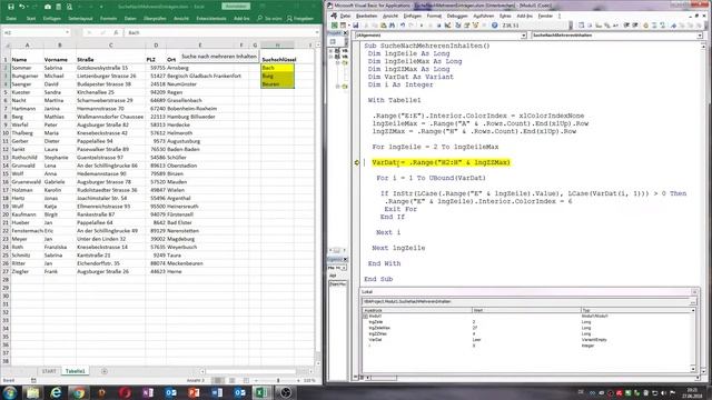 0025. Excel VBA: Eine Mehrfachsuche in einer Spalte / Instr-Funktion смотреть онлайн