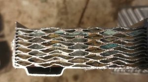 Navien, разрезаем вторичный теплообменник.