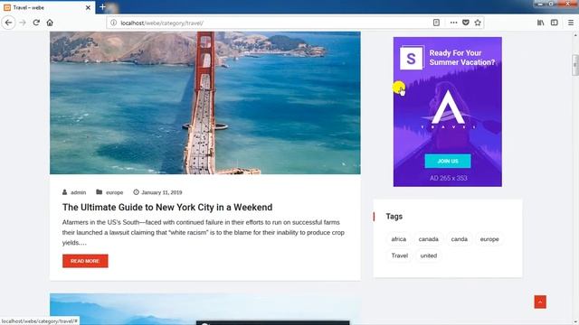 PHP SCRIPT WEBSITE NEWS TRAVEL смотреть онлайн