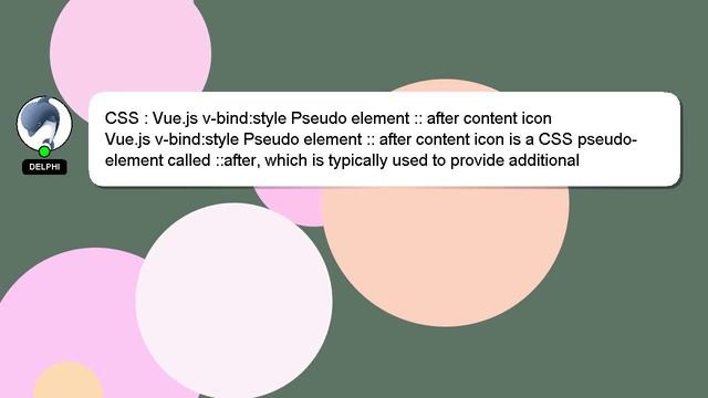 CSS : Vue.js v-bind:style Pseudo element :: after content icon смотреть онлайн