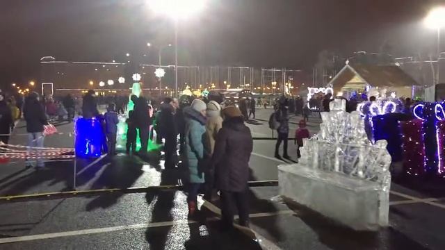 Новый год 2018 в Самаре, площадь Куйбышева смотреть онлайн