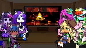 Mlp react to Discord vs Bill cipher