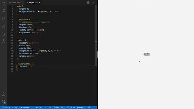 How To Make a Toggle Switch Using Only HTML / CSS смотреть онлайн