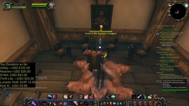 The Azure Key--Rogue Class Quest in Sunken Temple---WoW Classic смотреть онлайн