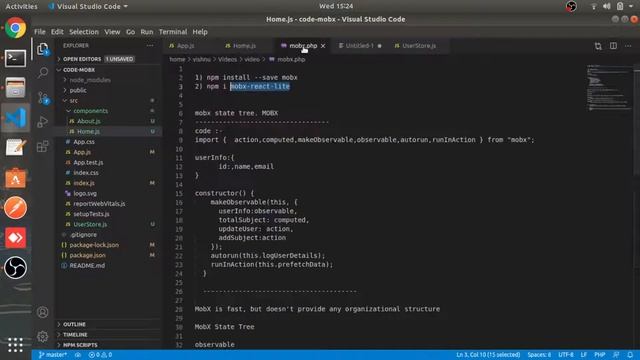 Complete Mobx React | Mobx Redux vs Mobx | Mobx [1/2] | Part #58 | React js in Hindi tutorial смотреть онлайн