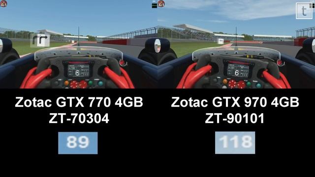 nVidia GTX 770 to 970 comparison rFactor 2 raw footage смотреть онлайн