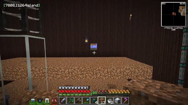 Ферма ресурсов с быстрым ростом на семенах Magical Crops на Streamcraft Skyblock в 1 чанке S3 #15