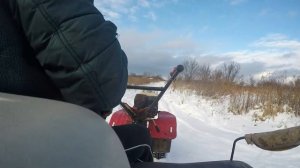 Буксуем по снегу на мотоблоке// Везём сено по сугробам на мотоблоке WEIMA 900