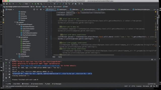 demo ORM/DAM framework смотреть онлайн