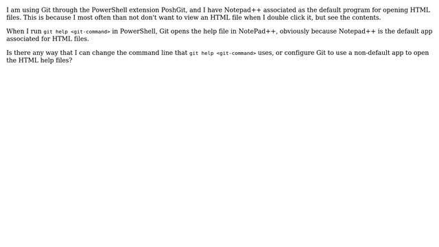 Force Git to display help manpages in Chrome browser смотреть онлайн