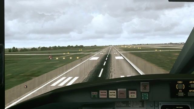 Fsx CRJ-200 landing Washington Dulles International Airport (IAD / KIAD) смотреть онлайн