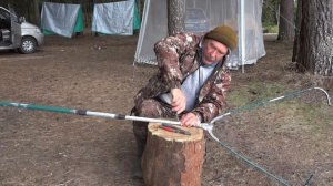 Как починить сломанный подсак на рыбалке в походных условиях / ремонт подсака на рыбалке