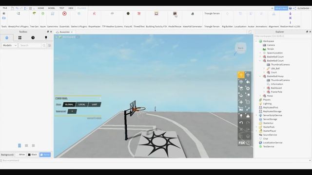 ROBLOX STUDIO BASKETBALL COURT TUTORIAL // SILLY COMMENTARY // GLOWSHOW смотреть онлайн