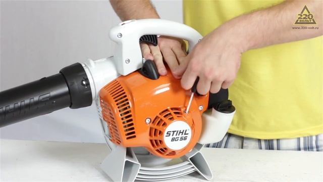 Бензиновая воздуходувка STIHL BG 56 D смотреть онлайн