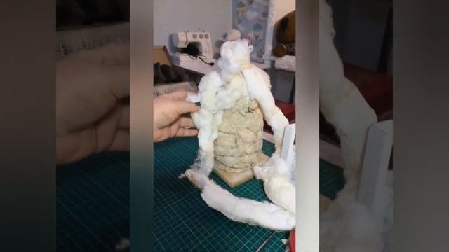 реставрация ватного Деда Мороза, часть 2 смотреть онлайн