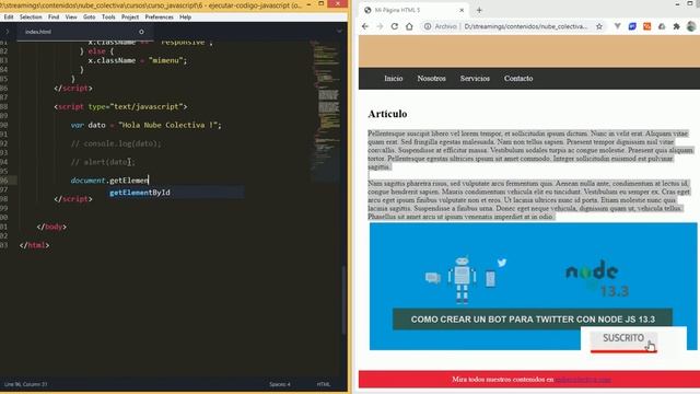 Curso JavaScript desde 0: Ejecutar Código JavaScript (Output) - 6 смотреть онлайн