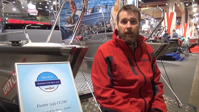 Алюминиевые катера Faster 545 CC и Faster 545 SC на выставке яхт и катеров в Финляндии. смотреть онлайн