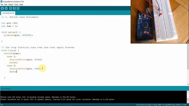 Arduino Switch-Case statement смотреть онлайн