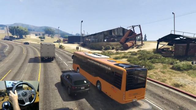 GTA 5 Bus Drive vs police ?? | Streering Wheel Gameplay Gta v. смотреть онлайн