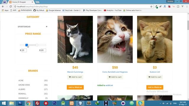 Fetch Products from json || Price Range Slider with Ajax || E-commerce in Laravel 5.3 - Part 58 смотреть онлайн
