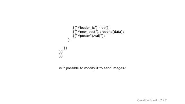 jQuery : How to send image to PHP file using Ajax? смотреть онлайн