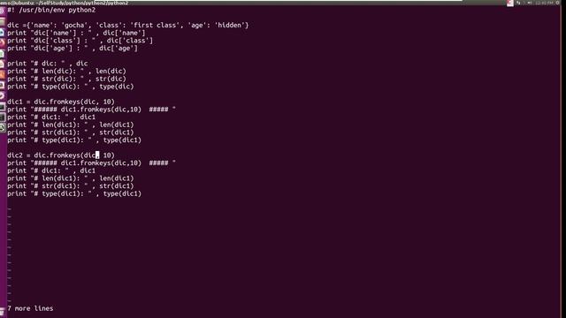 python2 dictionary fromkey смотреть онлайн