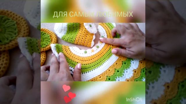 Платье крючком для девочки *РАДУГА* смотреть онлайн